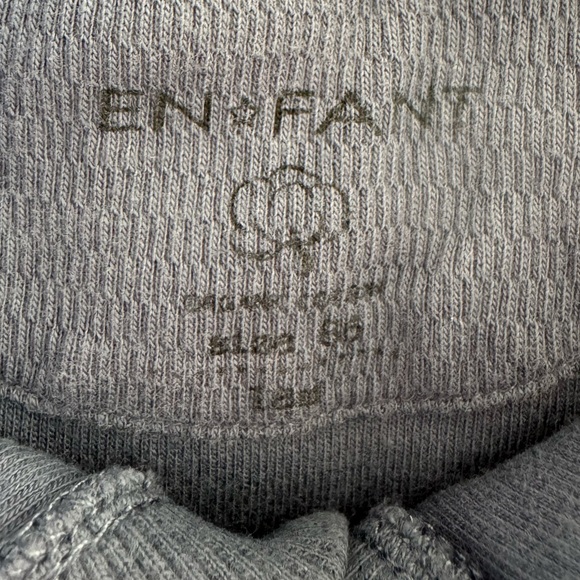 En Fant Organic Cotton navy onesie, size 18 months - Picture 4 of 5